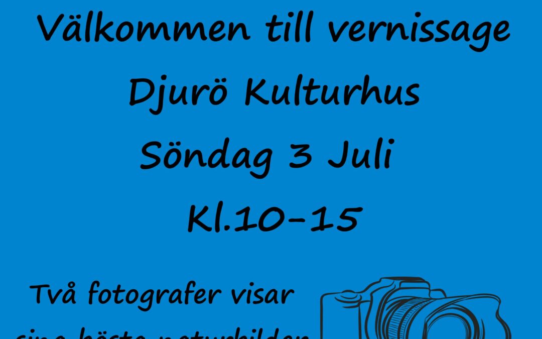 Foto utställning i kulturhuset på Djurö